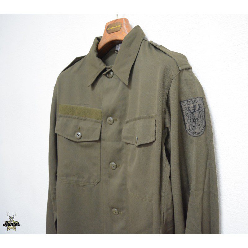 Giacca Camicia Militare Esercito Austriaco Verde - immagine 5