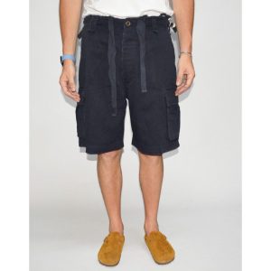 Bermuda Shorts Cargo Vintage Blue Verde Nero