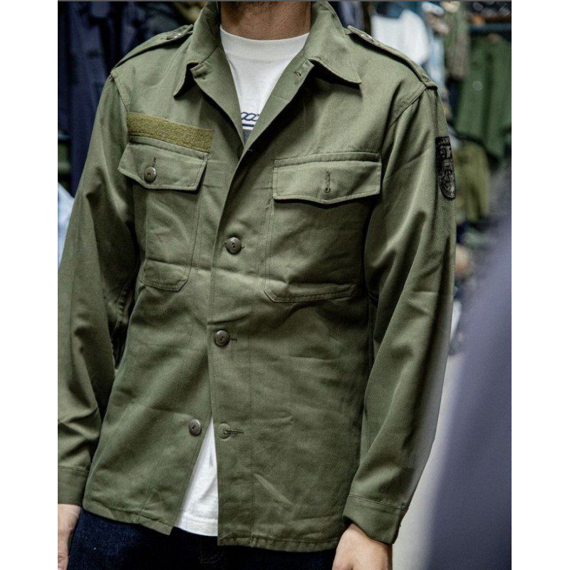 Giacca Camicia Militare Esercito Austriaco Verde - immagine 3