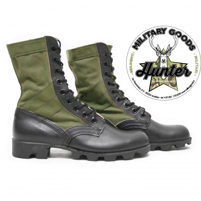 Anfibi Militari Esercito Americano Jungle Combat Panama Soles US Army Vintage - immagine 4