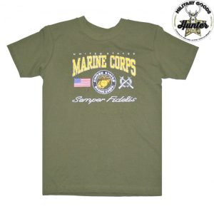 T-Shirt Universale con Stampa Corpo dei Marines- Bimbo