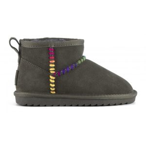 Stivaletto in pelle scamosciata con cuciture in lana COLORS OF CALIFORNIA