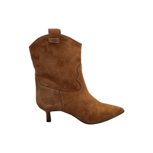 Stivaletto in pelle scamosciata Marrone