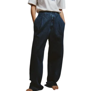 EVA X ROY ROGER'S - Pantalone Eva denim Mid stone