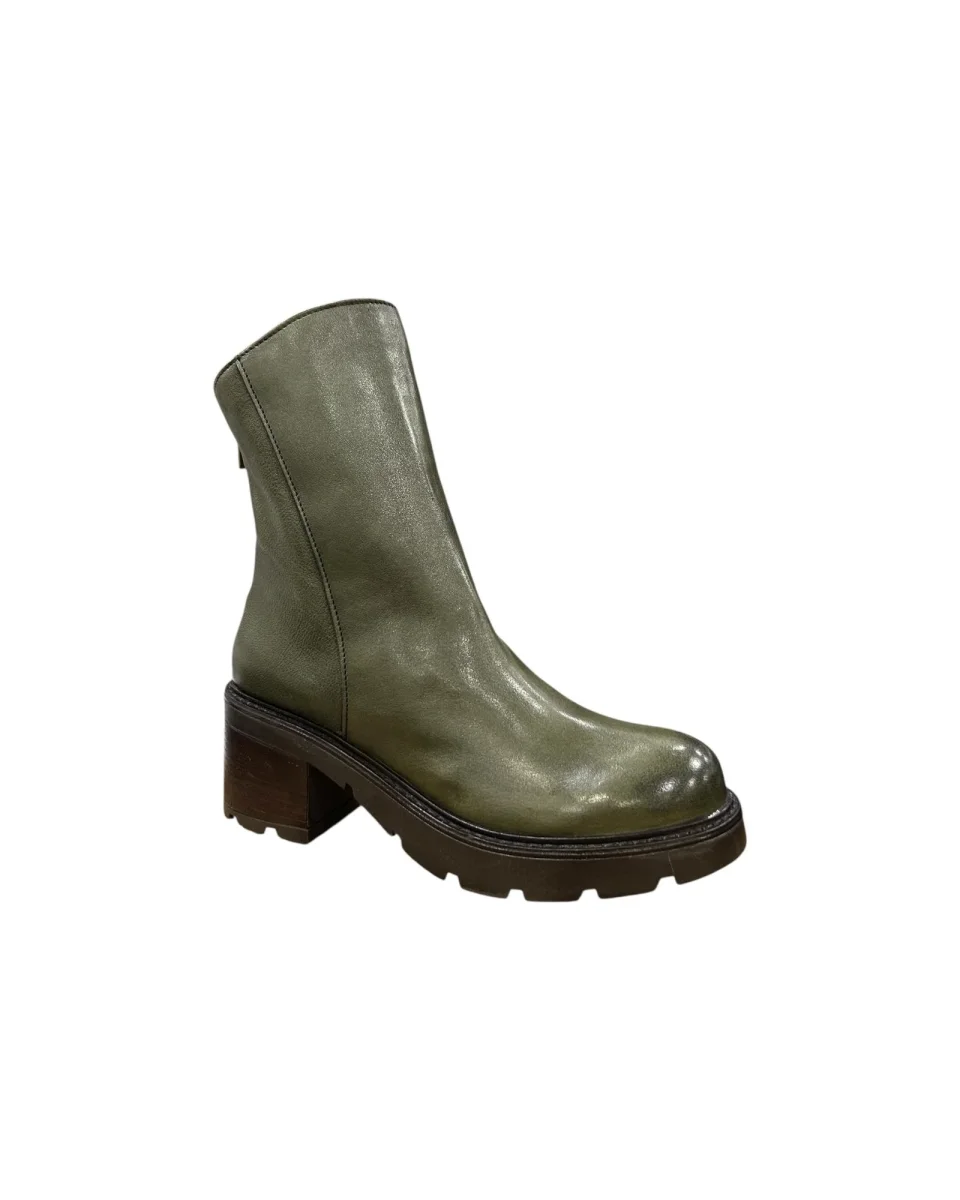 Stivaletto in pelle Oliva - immagine 4
