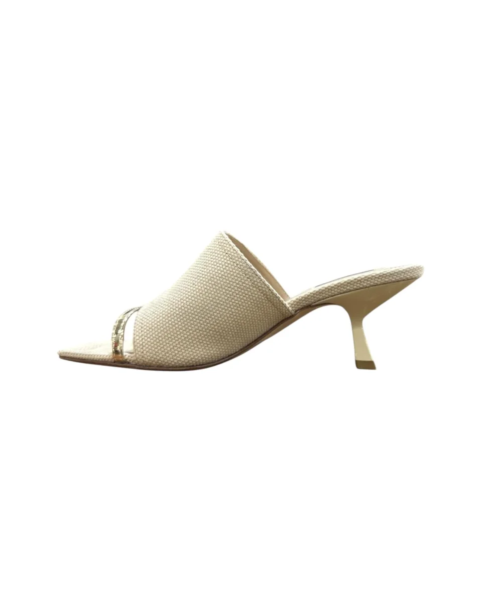 Mule Lisetta beige e oro - immagine 4