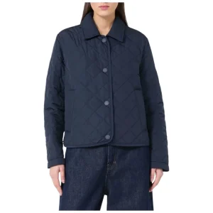 Giacca corta imbottita in tessuto antigoccia Blu