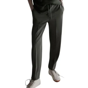 Jogger in twill stretch Oliva
