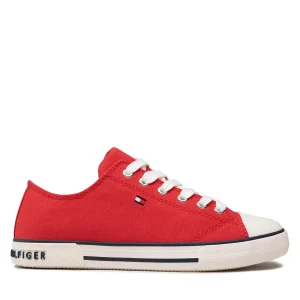 Sneakers rossa Low Cut Lace-Up TOMMY HILFIGER